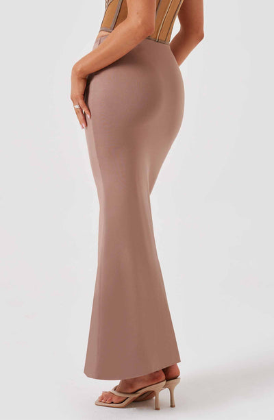 Astrid Maxi Skirt - Chocolate Skirt Babyboo Fashion Premium Exclusive Design
