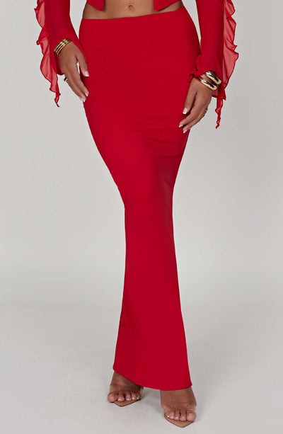 Astrid Maxi Skirt - Red Skirt XS Babyboo Fashion Premium Exclusive Design