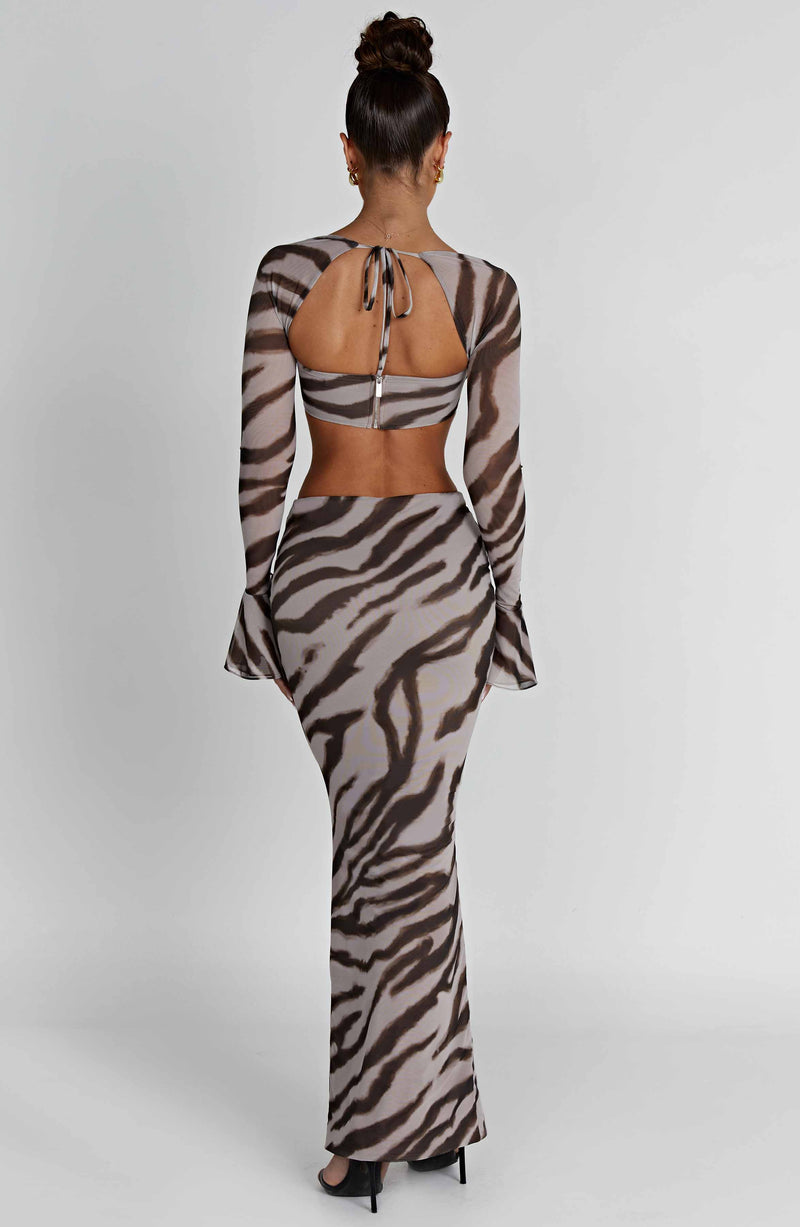 Astrid Maxi Skirt - Zebra Print Skirt Babyboo Fashion Premium Exclusive Design