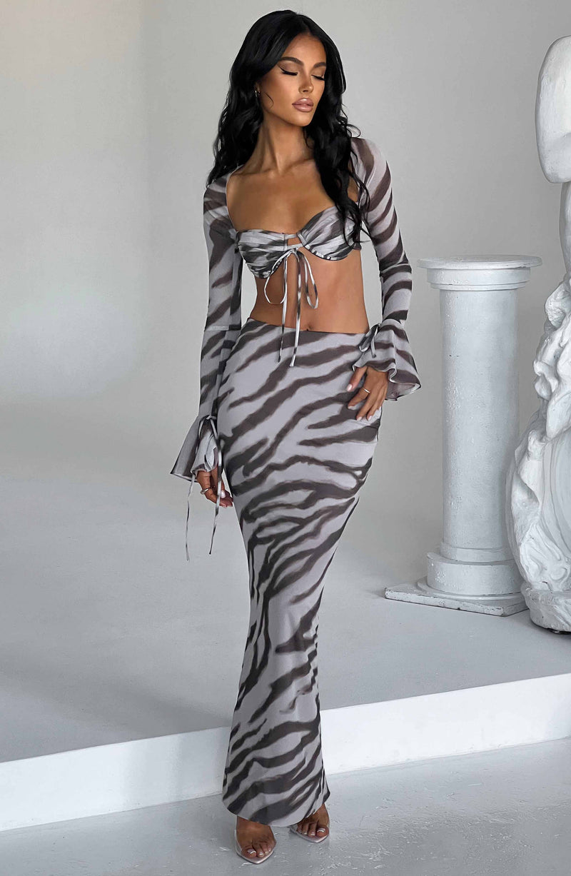 Astrid Maxi Skirt - Zebra Print Skirt XS Babyboo Fashion Premium Exclusive Design