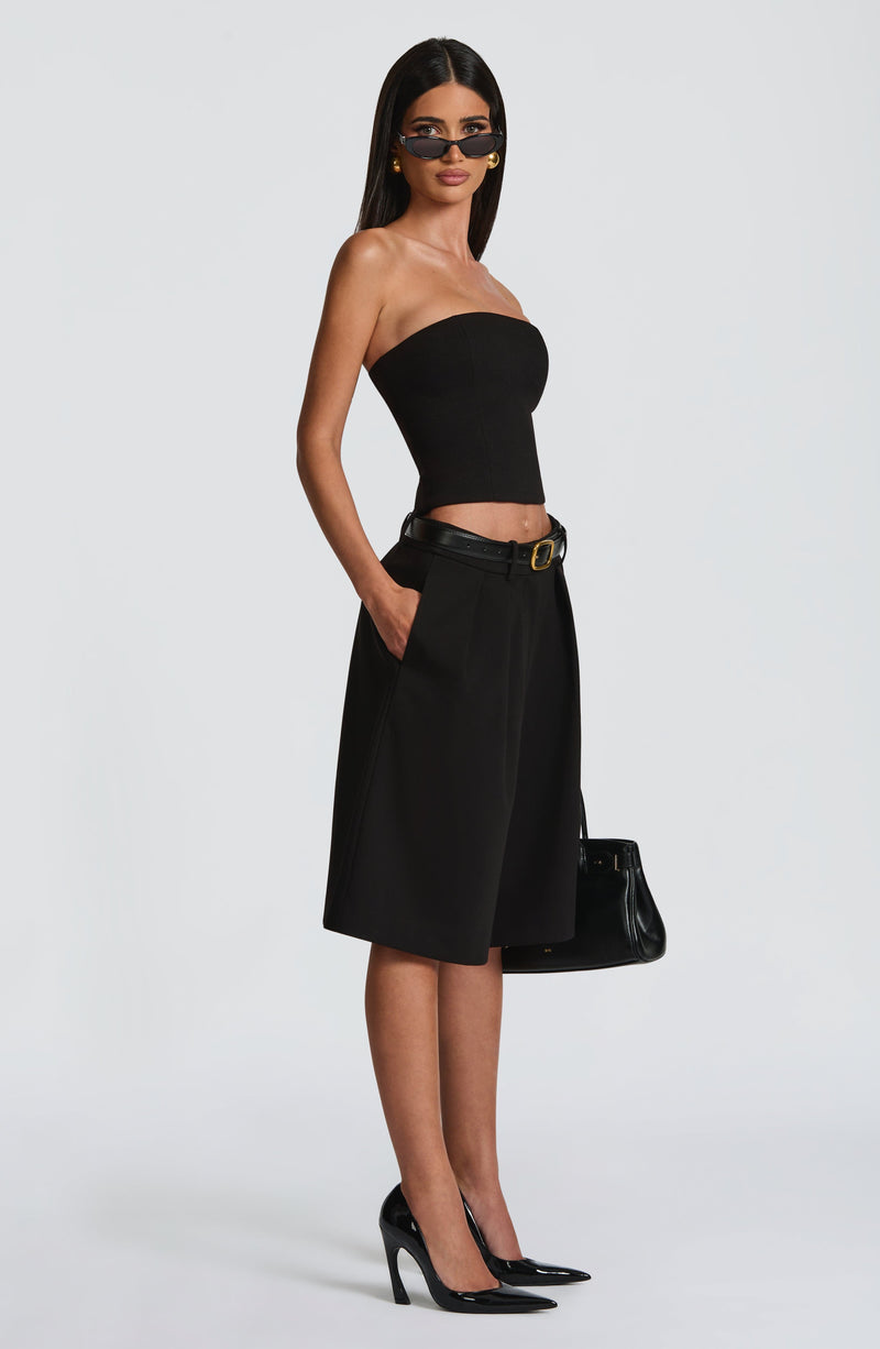 dress shorts black Buy Black EDIT Baggy Fit Formal Shorts from Next USA
