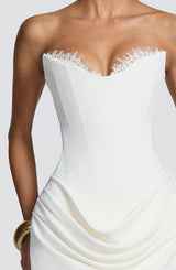 Avelina Mini Dress - Ivory Dress Babyboo Fashion Premium Exclusive Design