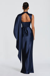 Avendra Maxi Dress - Navy Dress Babyboo Fashion Premium Exclusive Design