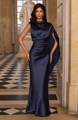 Avendra Maxi Dress - Navy Dress Babyboo Fashion Premium Exclusive Design