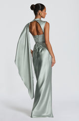Avendra Maxi Dress - Sage Dress Babyboo Fashion Premium Exclusive Design