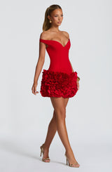 Aveta Mini Dress - Red Dress Babyboo Fashion Premium Exclusive Design
