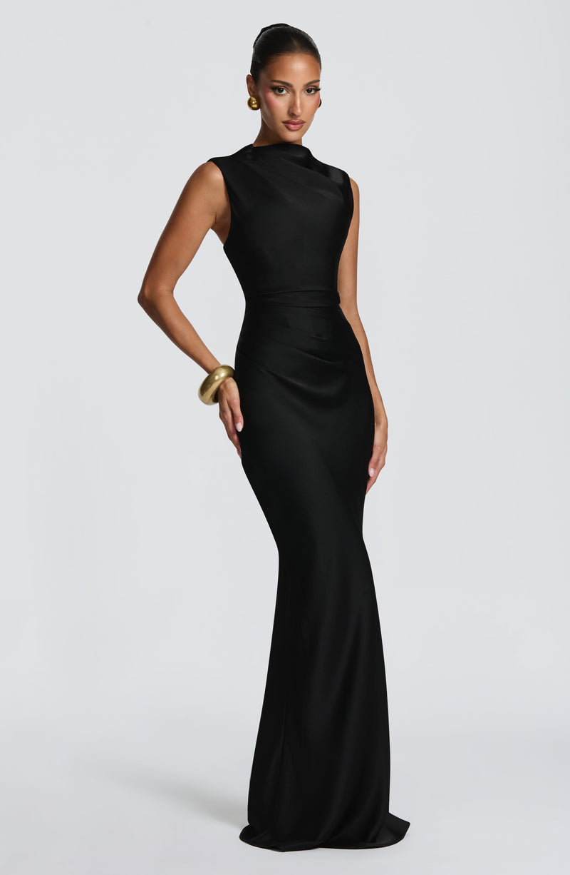 black high fashion dress Maxi - Avielle Maxi Dress Size:M (Chest size 38