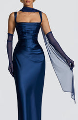 Ayla Scarf - Navy Accessories ONE SIZE Babyboo Fashion Premium Exclusive Design