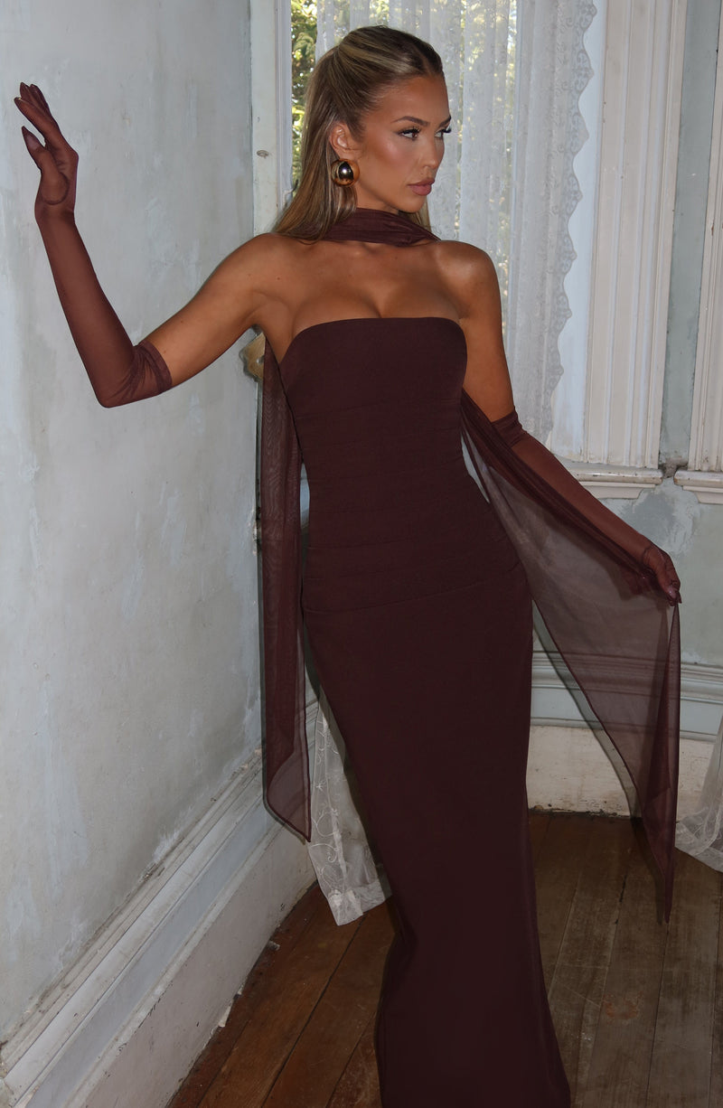 Ayla Mesh Scarf Plum Brown | Sheer Accessory | Babyboo Fashion Ayla Mesh Scarf Plum Brown | Sheer Accessory | Babyboo Fashion
