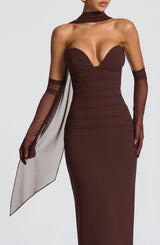 Ayla Scarf - Plum Brown Accessories ONE SIZE Babyboo Fashion Premium Exclusive Design