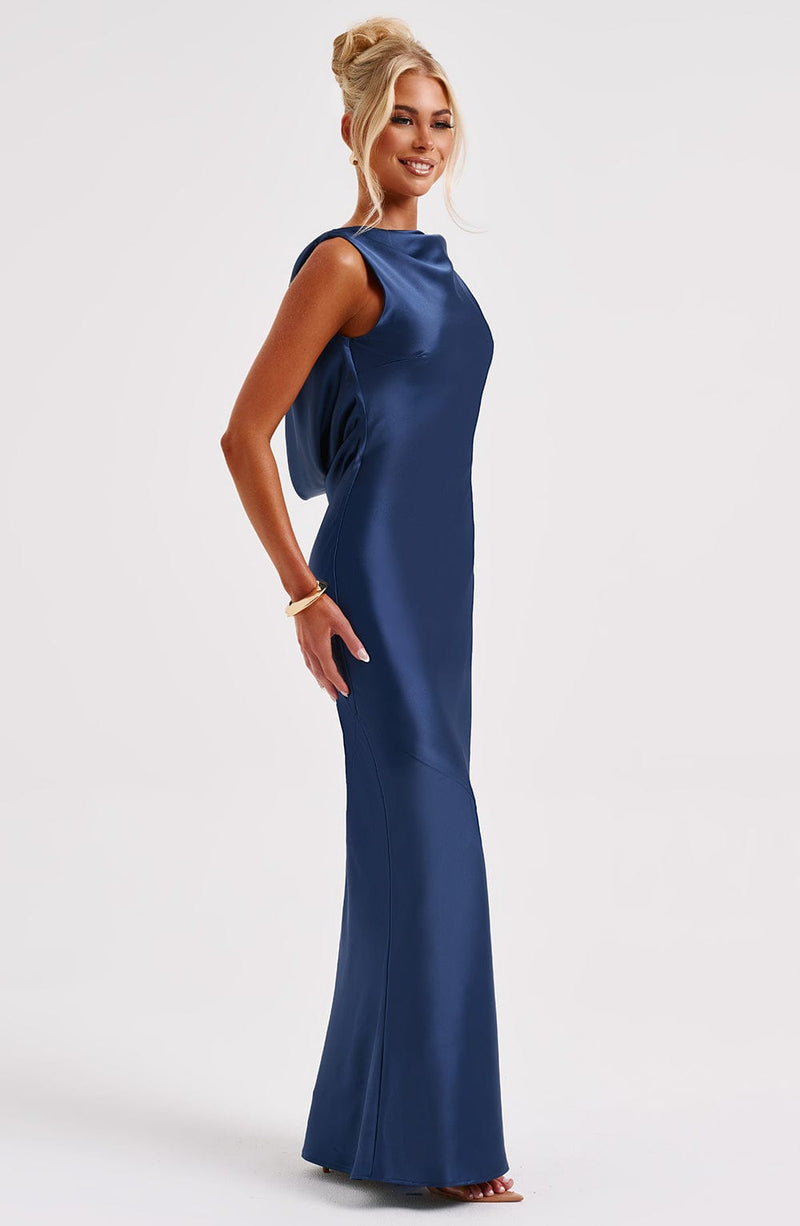 Azuri Maxi Dress - Navy Dress Babyboo Fashion Premium Exclusive Design