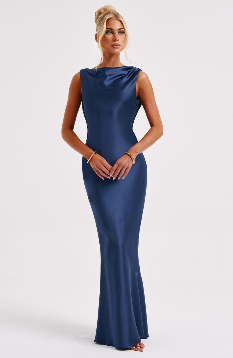Azuri Maxi Dress - Navy Dress Babyboo Fashion Premium Exclusive Design