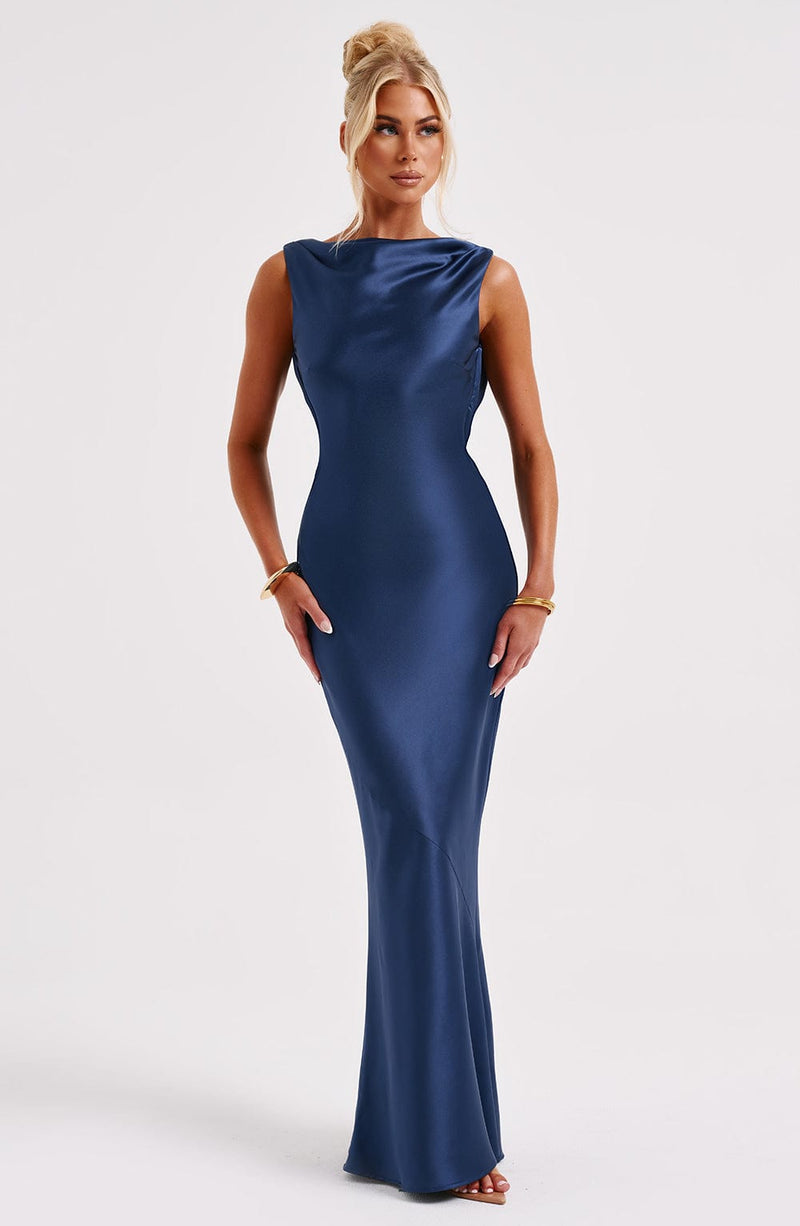Azuri Maxi Dress - Navy Dress XS Babyboo Fashion Premium Exclusive Design