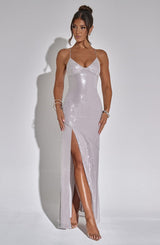 Bells Maxi Dress - Silver Dress Babyboo Fashion Premium Exclusive Design