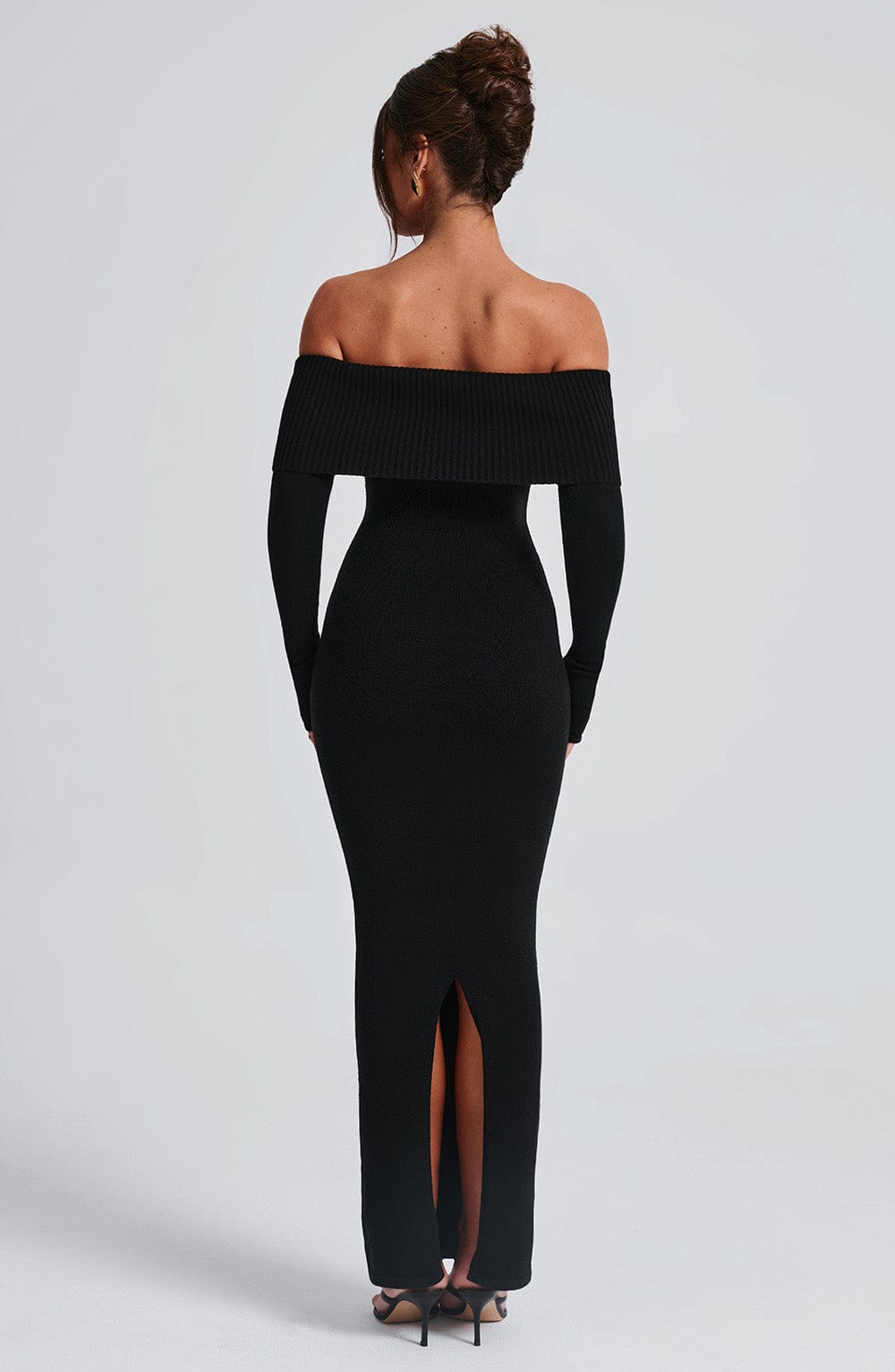 Black Knit Maxi Dress main image 1