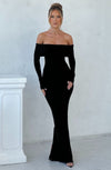 Beverley Knit Maxi Dress - Black Dress XS Babyboo Fashion Premium Exclusive Design