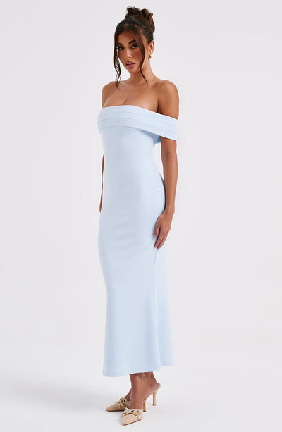Bex Midi Dress - Blue Dress Babyboo Fashion Premium Exclusive Design