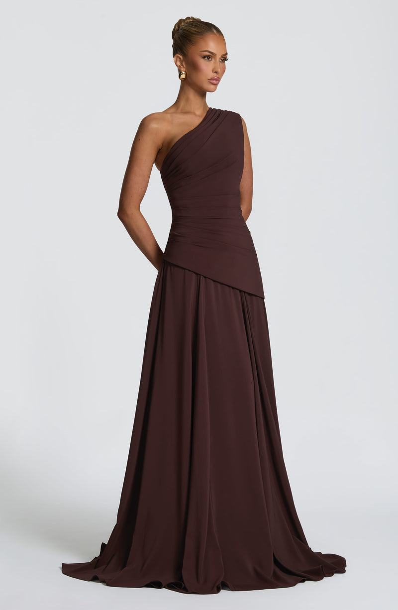 Bianca Maxi Dress - Plum Brown Bianca Maxi Dress - Plum Brown