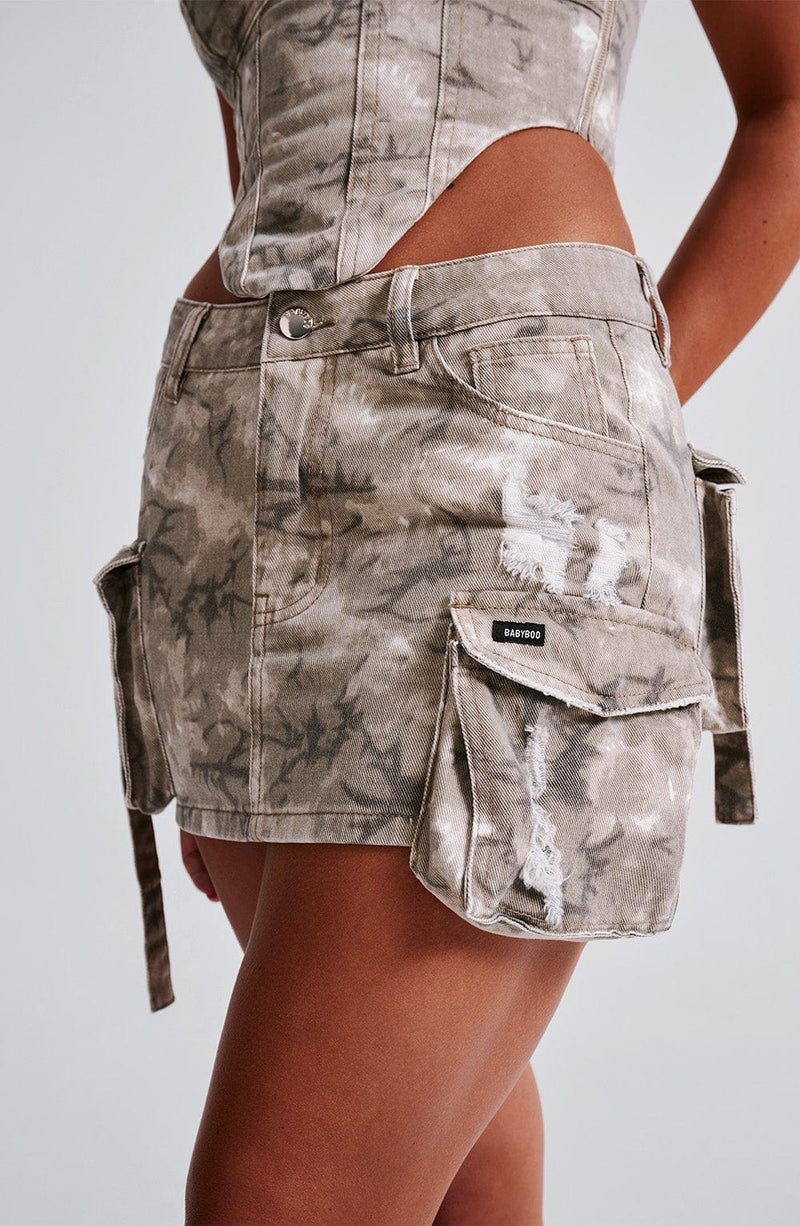 Billie Mini Skirt - Camo Print Skirt Babyboo Fashion Premium Exclusive Design
