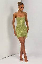 Blaise Mini Dress - Olive Dress Babyboo Fashion Premium Exclusive Design