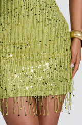 Blaise Mini Dress - Olive Dress Babyboo Fashion Premium Exclusive Design