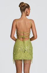 Blaise Mini Dress - Olive Dress Babyboo Fashion Premium Exclusive Design