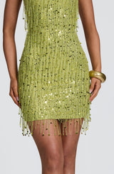 Blaise Mini Dress - Olive Dress Babyboo Fashion Premium Exclusive Design