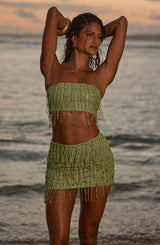Blaise Mini Skirt - Olive Skirt Babyboo Fashion Premium Exclusive Design