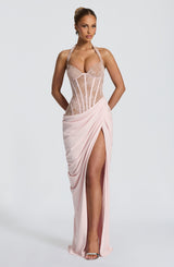Bonita Maxi Dress - Blush Dress Babyboo Fashion Premium Exclusive Design