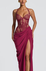 Bonita Maxi Dress - Mulberry Dress Babyboo Fashion Premium Exclusive Design