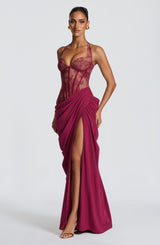 Bonita Maxi Dress - Mulberry Dress Babyboo Fashion Premium Exclusive Design