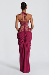 Bonita Maxi Dress - Mulberry Dress Babyboo Fashion Premium Exclusive Design
