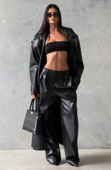 Bridget Trench Coat - Black Jacket Babyboo Fashion Premium Exclusive Design