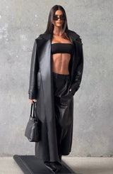 Bridget Trench Coat - Black Jacket Babyboo Fashion Premium Exclusive Design