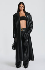 Bridget Trench Coat - Black Jacket Babyboo Fashion Premium Exclusive Design