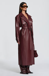 Bridget Trench Coat - Plum