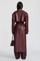 Bridget Trench Coat - Plum