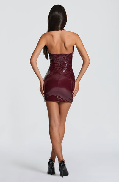 brooke mini dress cherry lacquer Brooke Mini Dress