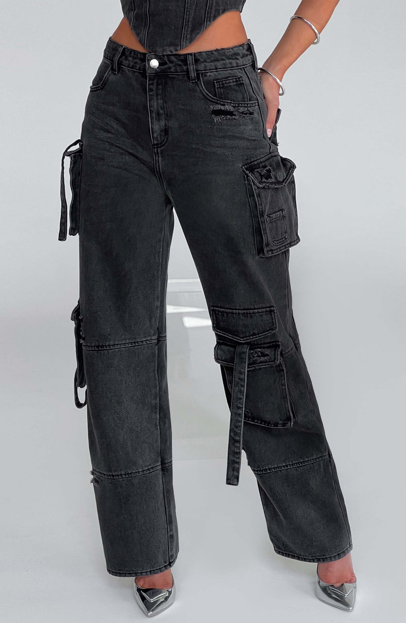 Brooklyn Cargo Pant - Black Pants XS Babyboo Fashion Premium Exclusive Design