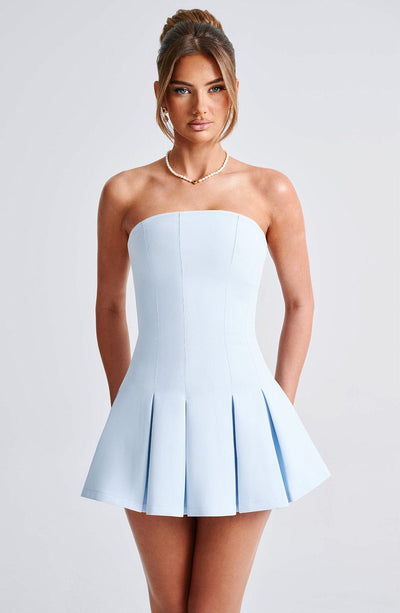 Bryony Mini Dress - Blue Babyboo Fashion Bryony Mini Dress - Blue Babyboo Fashion
