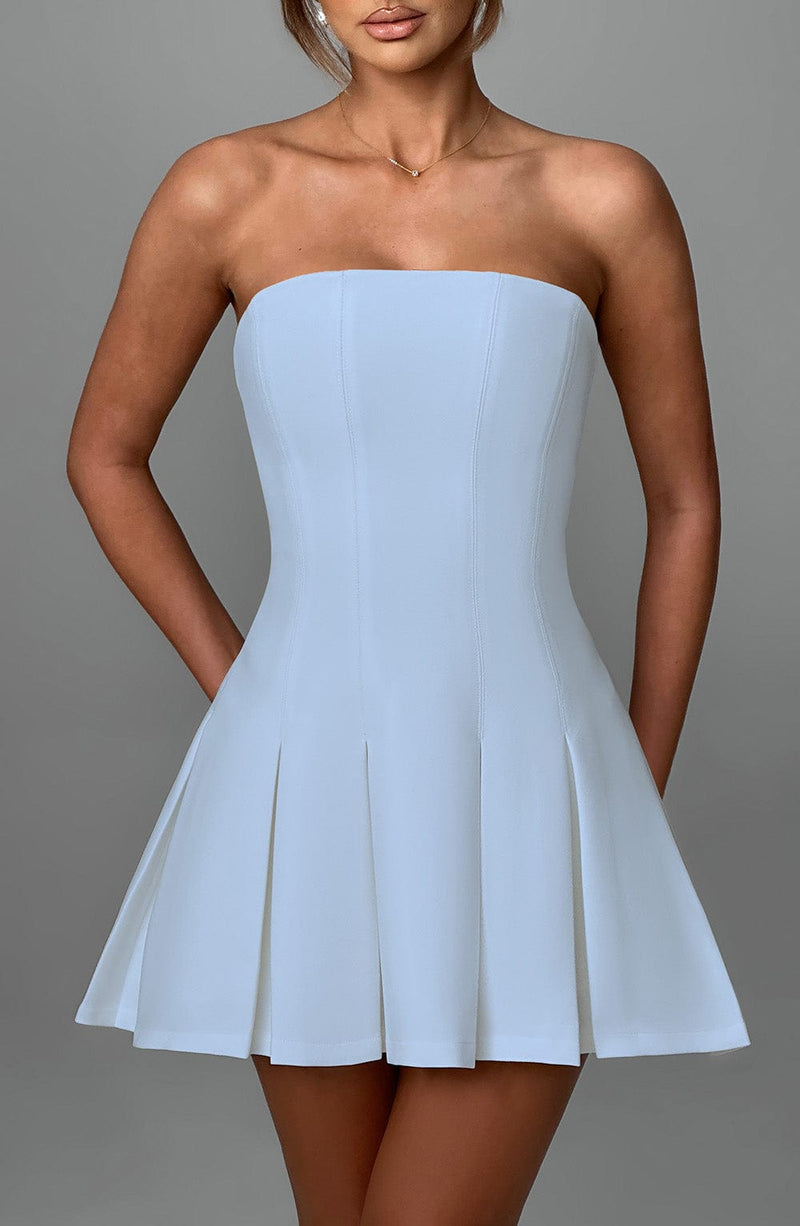 Bryony Mini Dress - Blue Babyboo Fashion Bryony Mini Dress - Blue Babyboo Fashion