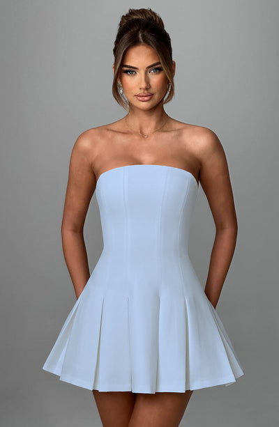 Bryony Mini Dress - Blue Babyboo Fashion Bryony Mini Dress - Blue Babyboo Fashion