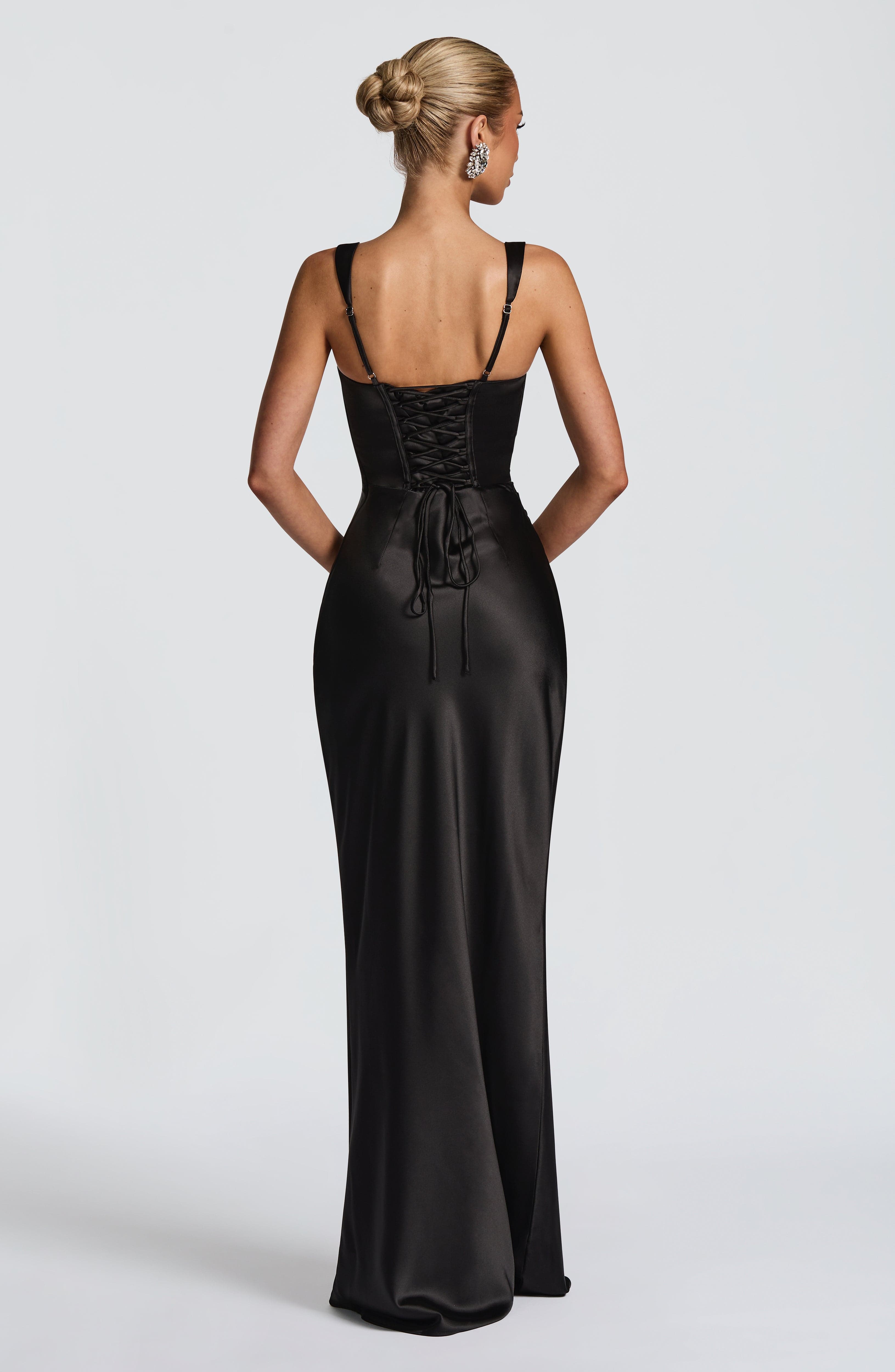 Buy Black Maxi Dress - Calanthe Maxi Dress - Babyboo Fashion