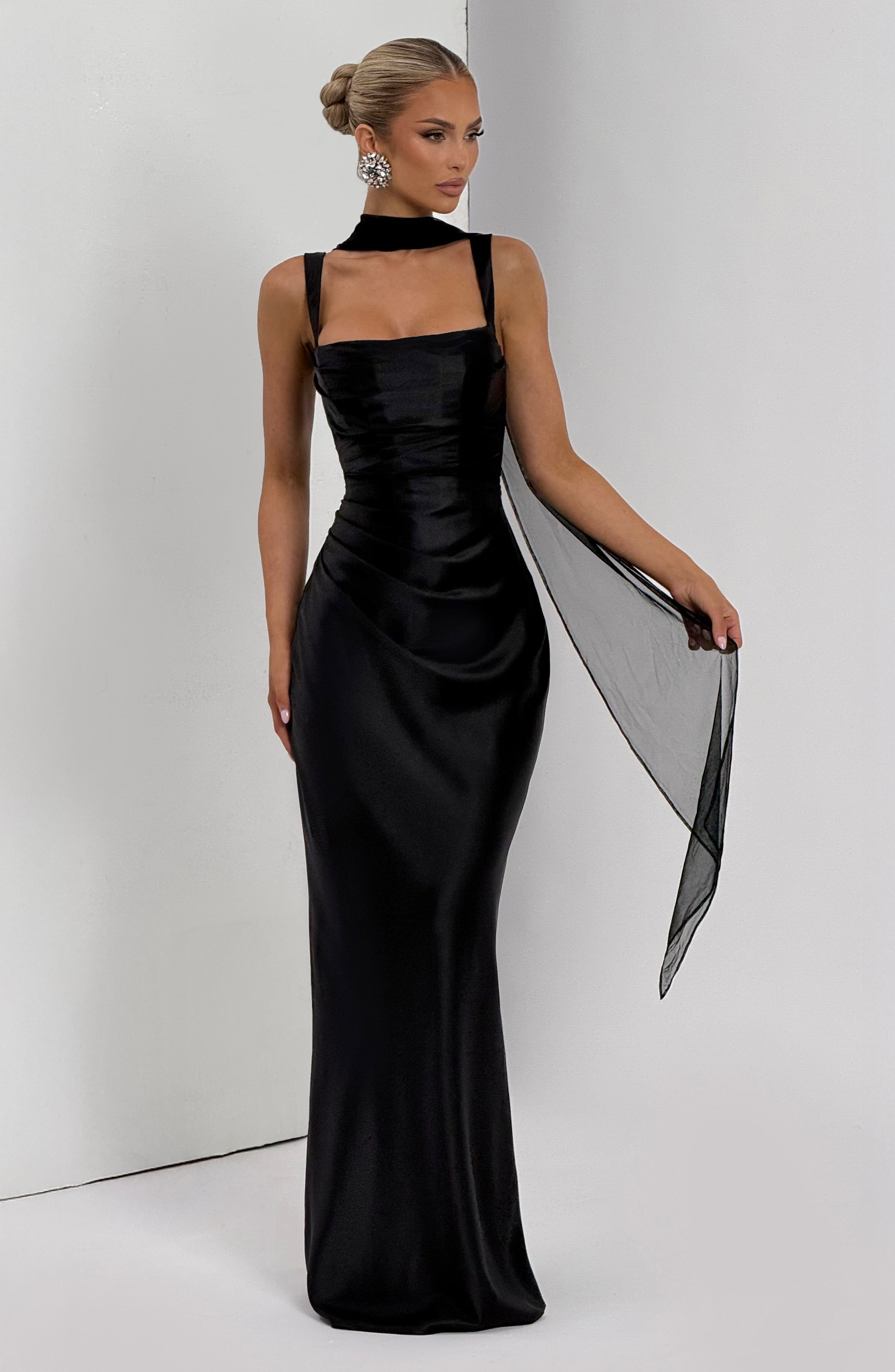 Buy Black Maxi Dress - Calanthe Maxi Dress