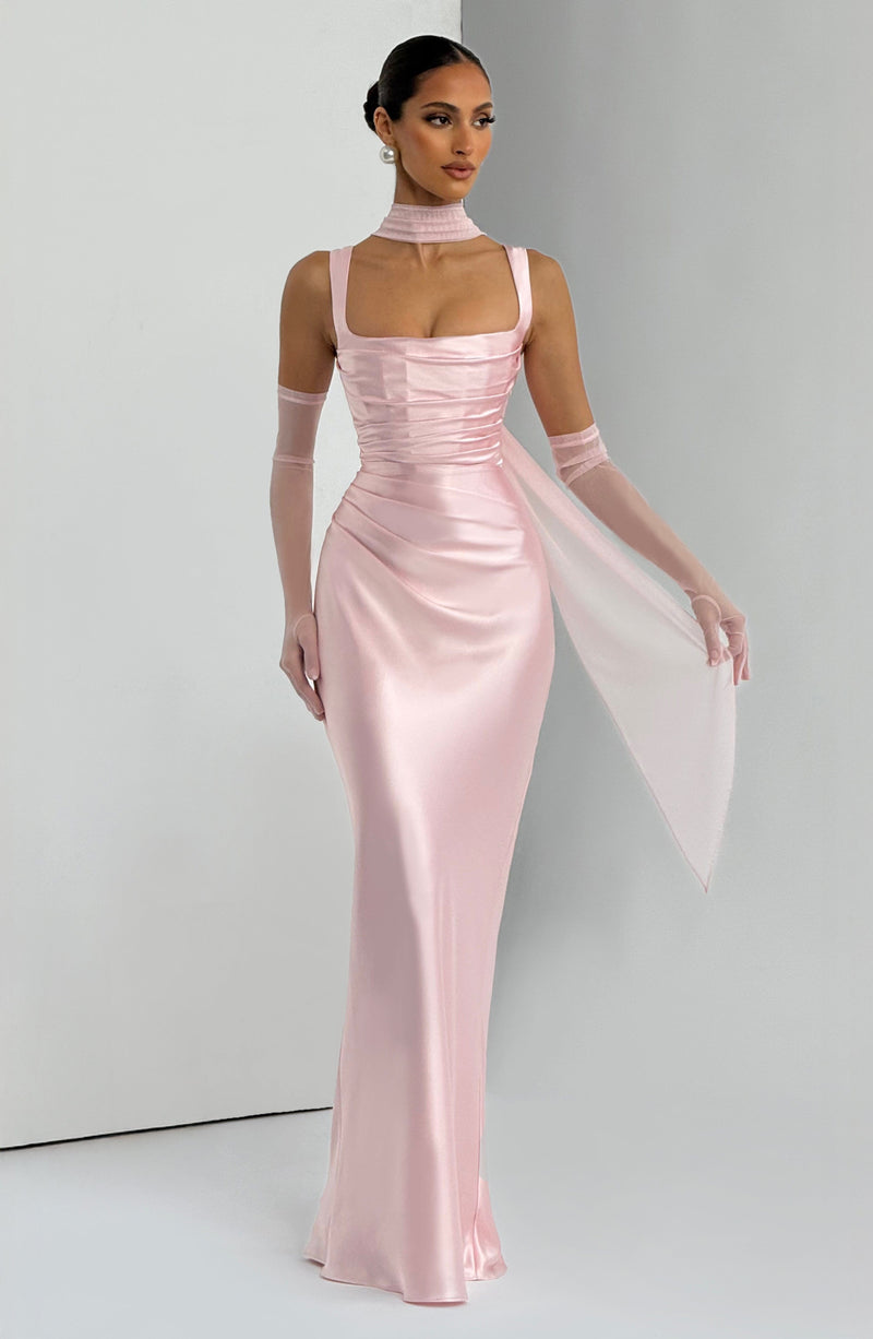 Calanthe Maxi Dress - Blush Dress Babyboo Fashion Premium Exclusive Design