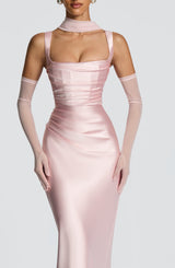 Calanthe Maxi Dress - Blush Dress Babyboo Fashion Premium Exclusive Design