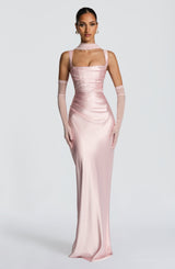 Calanthe Maxi Dress - Blush Dress Babyboo Fashion Premium Exclusive Design