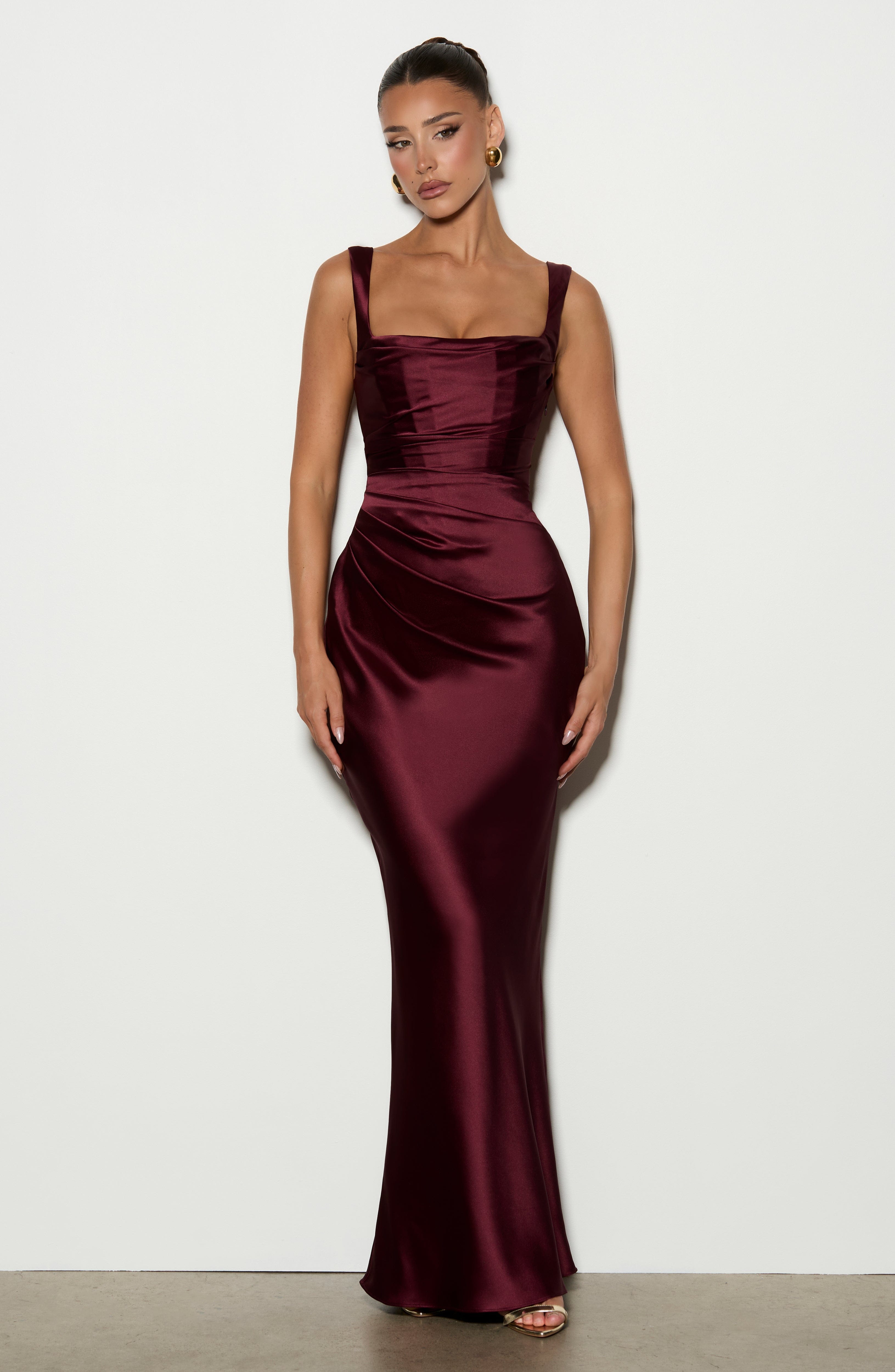 Shop Cherry Maxi Dress - Calanthe Maxi Dress by Babyboo Fashion