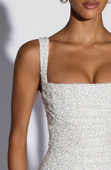 Calanthe Maxi Dress - Ivory Sparkle Dress Babyboo Fashion Premium Exclusive Design