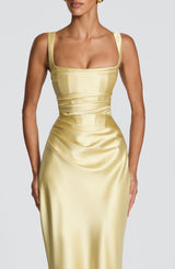 Calanthe Maxi Dress - Lemon Dress Babyboo Fashion Premium Exclusive Design